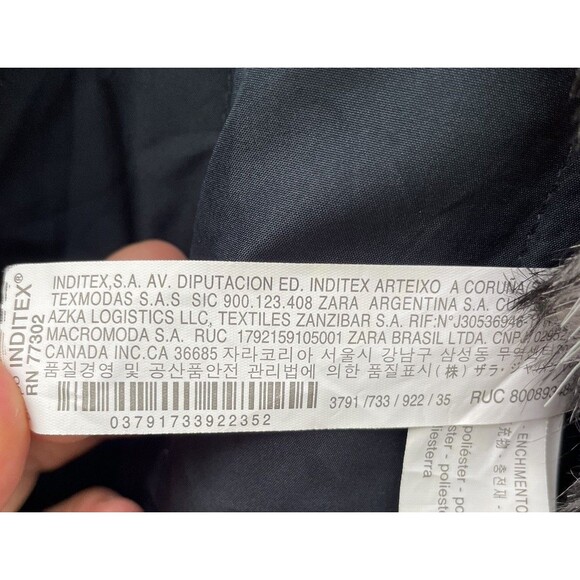 ZARA Kids Faux Fur Vest Black Gray Size 11/12 Fits Women’s Small Soft Plush Boho - Picture 12 of 12